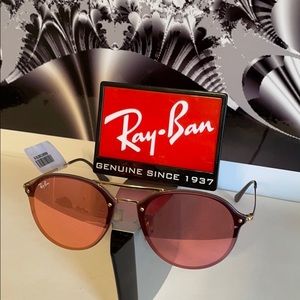 RAY-BAN 4292N 6327EF Gold, Pink Flash | Tag on Arm